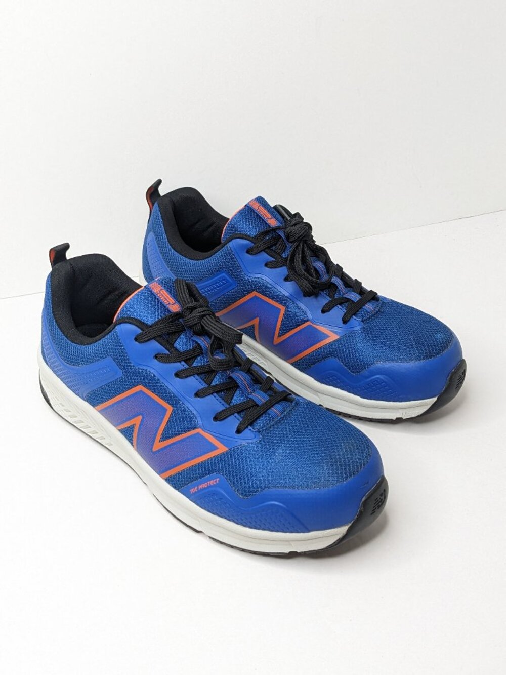 New Balance Evolve Safety Toe Work Sneakers Blue Orange Men's 11